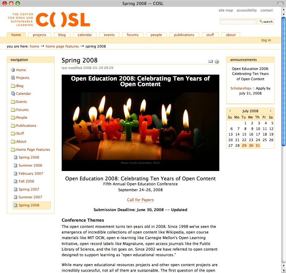 COSL :: Center for Open and Sustainable Learning