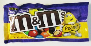 Dark Chocolate Peanut M&Ms
