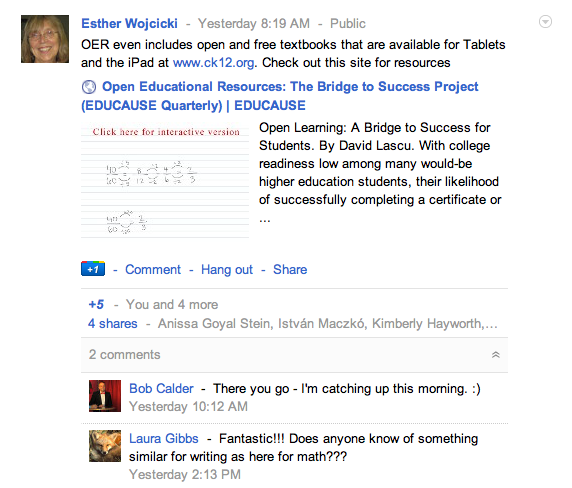 +Esther Wojcicki Shares Bridge to Success Educause Article