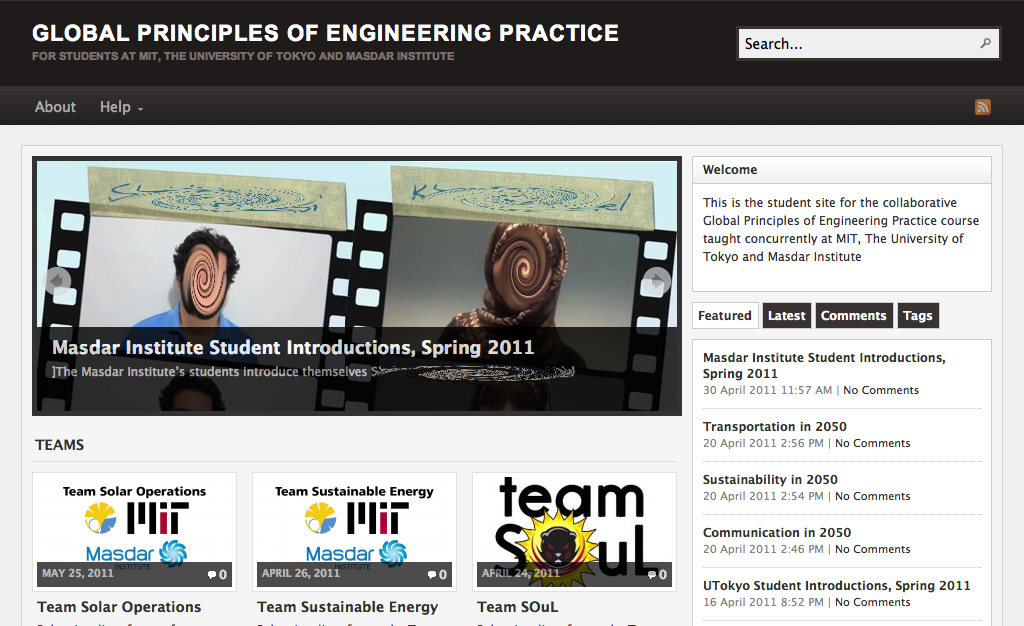 Global Principles of Engineering Practice Website