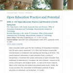 Open Education Practice and Potential