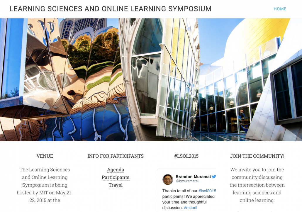 Learning Sciences and Online Learning Symposium